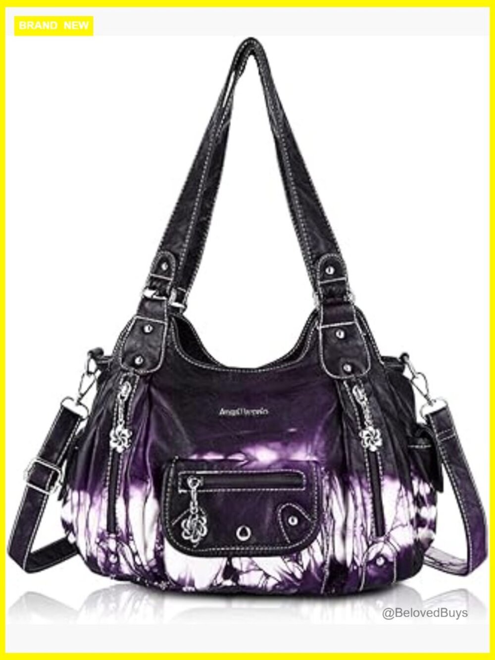 Soft PU Leather Hobo Shoulder Crossbody Bag Purse Handbag Tote